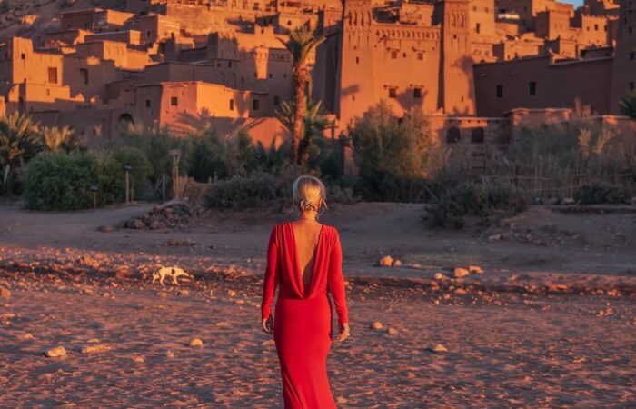 Fortified clay village of Ait Ben Haddou UNESCO site in Morocco during a private travel holiday