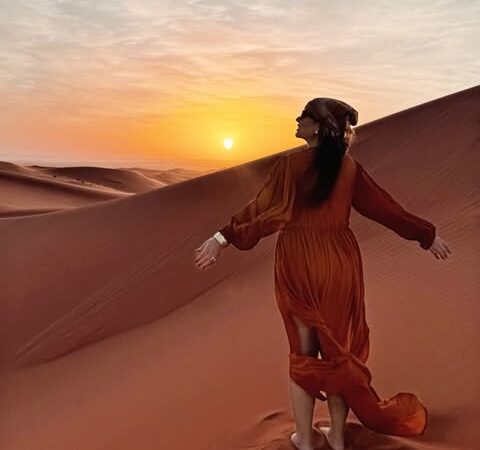 Yoga retreat in the Sahara Desert during an 8-Day Sahara Yoga Retreat